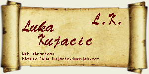 Luka Kujačić vizit kartica